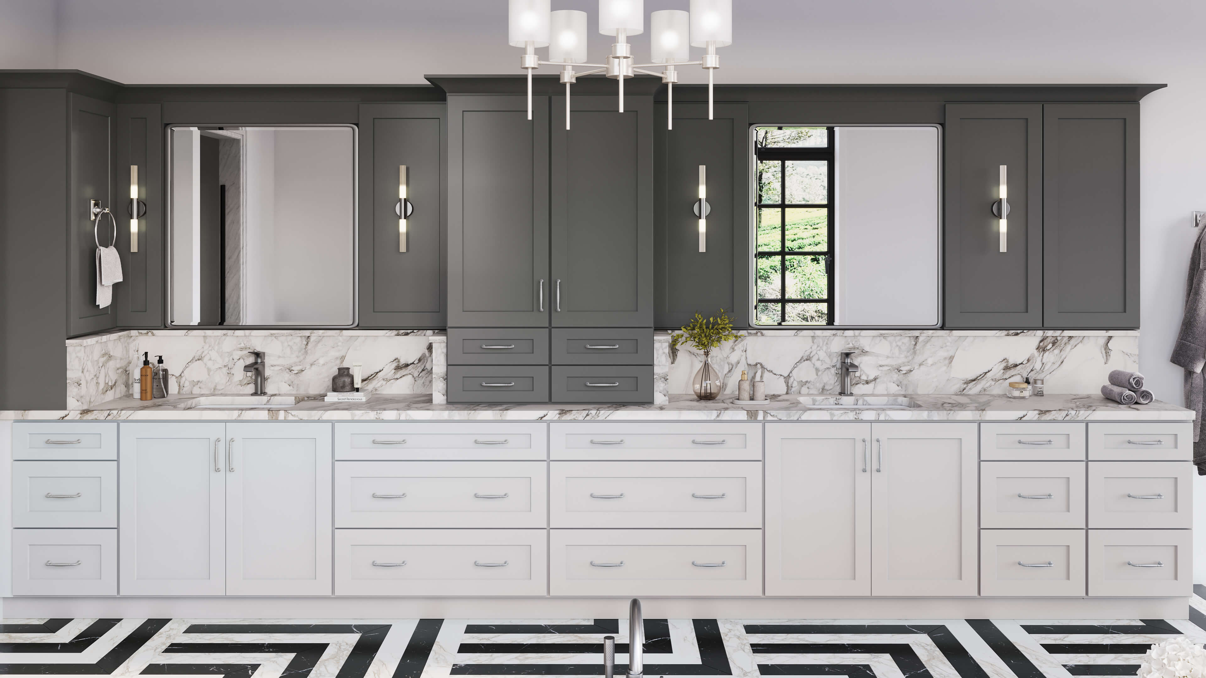 Grey Shaker cabinets — modern neutral tone